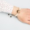 mini: Wooden Bracelet Lady Strawberry Anigre Cotton (4)