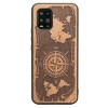 mini: Drewniane Etui Xiaomi Mi 10 Lite RÓŻA WIATRÓW MERBAU (1)