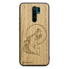 mini: Drewniane Etui Xiaomi Redmi 9 WILK DĄB (1)