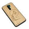 mini: Drewniane Etui Xiaomi Redmi 9 WILK DĄB (2)
