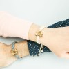 mini: Drewniana Bransoletka Plaster Miodu Aniegre Pleciona (2)
