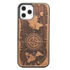 mini: Drewniane Etui na iPhone 12 Pro Max RÓŻA WIATRÓW MERBAU (1)
