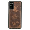 mini: Drewniane Etui na Samsung Galaxy S20 FE RÓŻA WIATRÓW MERBAU (1)