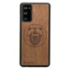 mini: Drewniane Etui na Samsung Galaxy S20 FE NIEDŹWIEDŹ MERBAU (1)