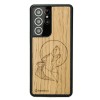 mini: Drewniane Etui na Samsung Galaxy S21 Ultra WILK DĄB (1)