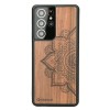 mini: Drewniane Etui na Samsung Galaxy S21 Ultra MANDALA JABŁOŃ (1)