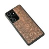 mini: Drewniane Etui na Samsung Galaxy S21 Ultra LIŚCIE JABŁOŃ (2)
