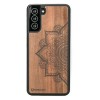 mini: Drewniane Etui na Samsung Galaxy S21 MANDALA JABŁOŃ (1)
