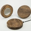mini: Wireless Charger Bewood Slim Circle QI 15W Walnut (6)