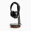 mini: Stojak na słuchawki Bewood z Ładowarką QI 15W - Black - Orzech (9)