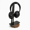 mini: Stojak na słuchawki Bewood z Ładowarką QI 15W - Black - Orzech (12)