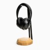 mini: Wood Headphone Stand with QI Charger 15W - Black - Oak (11)