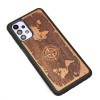 mini: Drewniane Etui na Samsung Galaxy A32 5G RÓŻA WIATRÓW MERBAU (2)