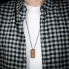 mini: Personalizowany Nieśmiertelnik Bewood - Twój Napis - Czarny (3)