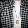 mini: Personalizowany Nieśmiertelnik Bewood - Twój Napis - Czarny (4)