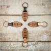 mini: Wooden Keychain Leather Home Sweet Home Merbau (2)