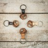mini: Drewniany Brelok Leather Wilk Geometryczny Merbau (2)