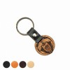 mini: Drewniany Brelok Leather Niedźwiedź Geometryczny Merbau (1)