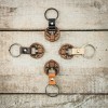 mini: Drewniany Brelok Leather Jeleń Geometryczny Merbau (2)