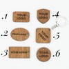 mini: Drewniany Personalizowany Brelok Basic Twoje Logo Merbau (4)
