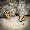 mini: Drewniane kolczyki MONSTERA Aniegre (2)