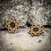 mini: Drewniane kolczyki MANDALA Aniegre (2)