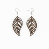 mini: Wooden earrings LEAFS NO 2 Merbau (1)