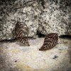 mini: Wooden earrings LEAFS NO 2 Merbau (2)