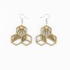 mini: Drewniane kolczyki HONEYCOMB Aniegre (1)