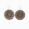 mini: Wooden earrings GEOMETRIC CIRCLE Merbau (1)