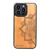 mini: Drewniane Etui na iPhone 13 Pro MANDALA JABŁOŃ (1)