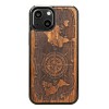 mini: Drewniane Etui na iPhone 13 Mini RÓŻA WIATRÓW MERBAU (1)