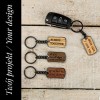 mini: Personalizowany Brelok Bewood - Twój Napis - Czarny (1)