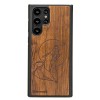 mini: Drewniane Etui na Samsung Galaxy S22 Ultra WILK IMBUIA (1)