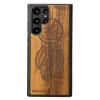 mini: Drewniane Etui na Samsung Galaxy S22 Ultra ŁAPACZ SNÓW IMBUIA (1)