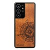 mini: Drewniane Etui na Samsung Galaxy S21 Ultra TRAVELER MERBAU (1)