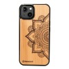 mini: Drewniane Etui Bewood na iPhone 14 MANDALA JABŁOŃ (1)