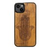 mini: Drewniane Etui Bewood na iPhone 14 Plus HAMSA IMBUIA (1)