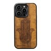 mini: Drewniane Etui Bewood na iPhone 14 Pro HAMSA IMBUIA (1)