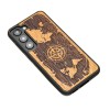 mini: Drewniane Etui Bewood na Samsung Galaxy S23 RÓŻA WIATRÓW MERBAU (3)