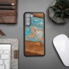 mini: Etui Bewood Unique na Samsung Galaxy S21 FE - Planets - Saturn (2)