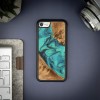mini: Etui Bewood Unique na iPhone 7/8 SE 2020 / 2022 - Turquoise (2)