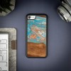 mini: Etui Bewood Unique na iPhone 7/8  SE 2020 / 2022 - Planets - Saturn (2)