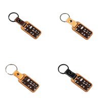 mini: Drewniany Brelok Leather - Super Tata (2)