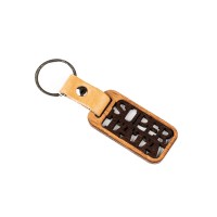 mini: Drewniany Brelok Leather - Super Tata (4)