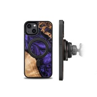 mini: Bewood Resin Case - iPhone 14 - Violet - MagSafe (2)