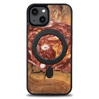 mini: Etui Bewood Unique na iPhone 14 - Planets - Mars z MagSafe (1)