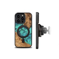 mini: Etui Bewood Unique na iPhone 14 Pro - Turquoise z MagSafe (2)