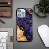 mini: Etui Bewood Unique na iPhone 14 Pro Max - Violet z MagSafe (3)