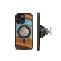 mini: Etui Bewood Unique na iPhone 14 Pro Max - Planets - Saturn z MagSafe (2)
